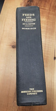Feeds and Feeding Morrison 20th edition Unabridged 1948 farm Ag Livestock book segunda mano  Embacar hacia Mexico