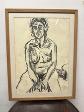 Sitting nude charcoal for sale  BARNSTAPLE