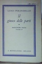 Pirandello giuoco delle usato  Italia