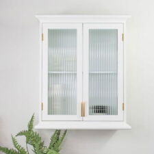 White reeded glass for sale  Shipping to Ireland