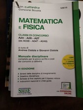 Libro concorso matematica usato  Senigallia