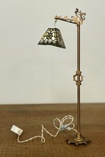 LÂMPADA DE ASSOALHO VINTAGE ESTILO VITORIANO COM FIO 1:12 miniatura para casa de bonecas comprar usado  Enviando para Brazil