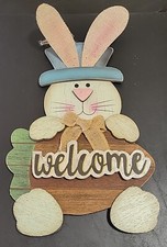 Easter welcome wooden for sale  Calera