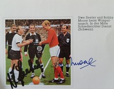 bobby moore autograph for sale  LOCKERBIE