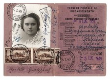 Tessera postale primo usato  Merate