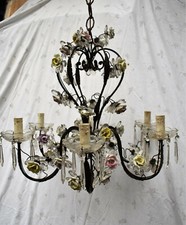 Lampadario liberty ferro usato  Mondovi