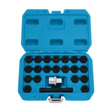 Juego de llaves de bloqueo de rueda antirrobo llanta tuerca maestro kit de herramientas de extracción 22 piezas segunda mano Juego de llaves de bloqueo de rueda antirrobo llanta tuerca maestro kit de herramientas de extracción 22 piezas segunda mano  Embacar hacia Mexico