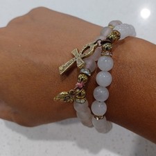 Usado,  Conjunto Bracelete Selenita Cross Balance Life comprar usado  Enviando para Brazil