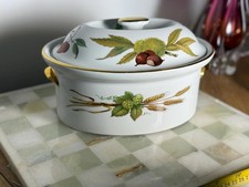 Caçarola coberta Royal Worcester “Evesham Gold” porcelana vintage forno à mesa comprar usado  Enviando para Brazil