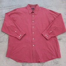 Usado, Camisa masculina Arrow listrada rosa 18,5 manga longa com botões mistura de algodão comprar usado  Enviando para Brazil