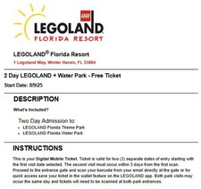Legoland florida guest for sale  Gainesville