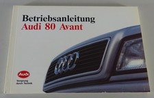Instruções de operação/manual Audi 80 B4 Avant Quattro suporte 1992 comprar usado  Enviando para Brazil