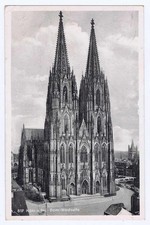 Pocztówka z zachodnim widokiem katedry w Kolonii / 1936 biegła na sprzedaż  Wysyłka do Poland