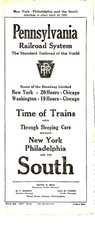 Pennsylvania RR, Nova York-Phila e SUL tabela de horários de passageiros 26 de abril de 1925, usado comprar usado  Enviando para Brazil