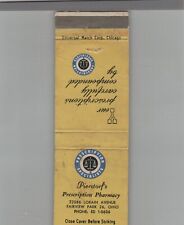 Matchbook cover drug for sale  Raymond