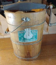 Balde de sorvete vintage Frost King freezer manivela 6 quartos antiquado  comprar usado  Enviando para Brazil
