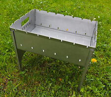 Grill Mangal 32x45cm stal nierdzewna 3mm system wtykowy kemping grill  na sprzedaż  Wysyłka do Poland