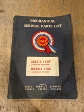 1100 parts lists for sale  GREAT YARMOUTH