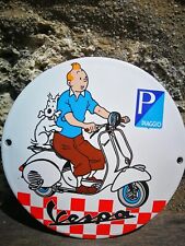 Enamel plate tintin d'occasion  Expédié en Belgium