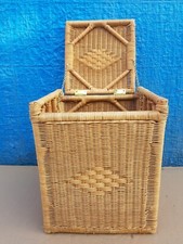 Vintage square wicker for sale  NOTTINGHAM