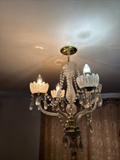 Crystal glass chandelier for sale  Rego Park