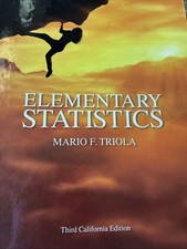 Elementary statistics book for sale  Hayward