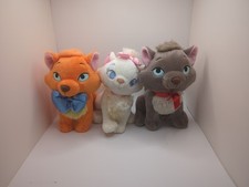 Antigo Disney Aristocats 6" Pelúcia Marie Toulous Berlioz Gato de Pelúcia Gatinho Conjunto comprar usado  Enviando para Brazil