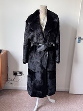 Black real fur for sale  TEDDINGTON