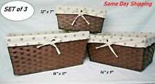 3pcs woven shelf for sale  Austin
