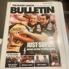Rugby league bulletin for sale  YORK