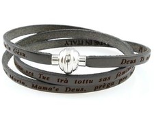 Bracciale pelle marrone usato  Italia