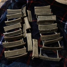 Lote de 27 puxadores de gaveta de armário vintage metal latão FO 3722-001 comprar usado  Enviando para Brazil