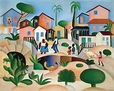 Usado, Estampa de qualidade Hill of the Favela By Tarsila do Amaral - Moldura Me comprar usado  Enviando para Brazil