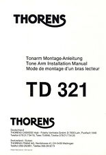 Riginal thorens anleitung gebraucht kaufen  Dresden