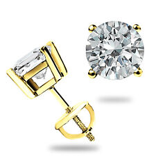 2.0 CT GRA Moissanite Kolczyki sztyfty – 14K Lite żółte złoto – Cali Vibes Prezent na sprzedaż  Wysyłka do Poland