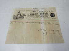 1876 Okręt podwodny / nurkowanie Ilustrowany Billhead Alfred Hale Co. Boston na sprzedaż  Wysyłka do Poland