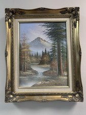 Paysage montagne peinture d'occasion  Thouars