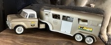 Caminhão e trailer vintage Nylint 6300 fazendas puro-sangue aço prensado década de 1960 comprar usado  Enviando para Brazil