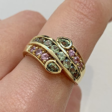 Pink green sapphire for sale  UK
