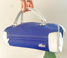 Usado, Rara Bolsa de Barril Lacoste Pavillon – PVC Azul Marinho e Branco – Roupa de Tênis Y2K comprar usado  Enviando para Brazil