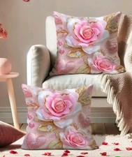 Pink cushion covers for sale  LONDON