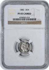 1882 three nickel d'occasion  Expédié en Belgium