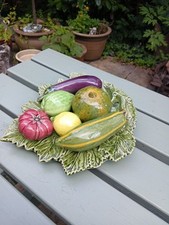 Majolica ceramic leaf for sale  ILKESTON