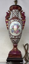 Porcelain burgundy gold for sale  CHESTER