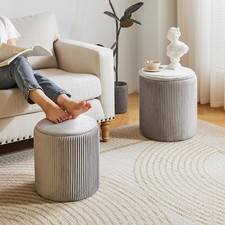 Round storage ottoman for sale  SALFORD