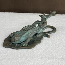 Vtg brass frog for sale  Oakland