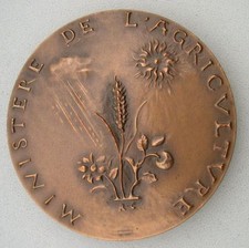 Medaille ministere agriculture d'occasion  Plombières-lès-Dijon