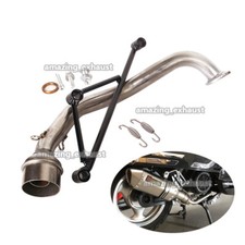 Para Yamaha GY6 125 150cc sistema de exaustão ATV conexão frontal link tubo deslizante 51mm comprar usado  Enviando para Brazil