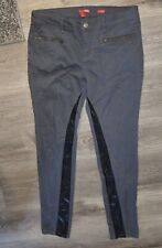 Bongo Jeggings Júnior Tamanho 13 Cinza Preto Detalhe de Couro Magro Y2K Rock Grunge  comprar usado  Enviando para Brazil