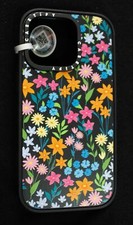 Capa telefone impacto flores primavera brilhante LC7 preta fosca iPhone 16 Pro CASETiFY comprar usado  Enviando para Brazil